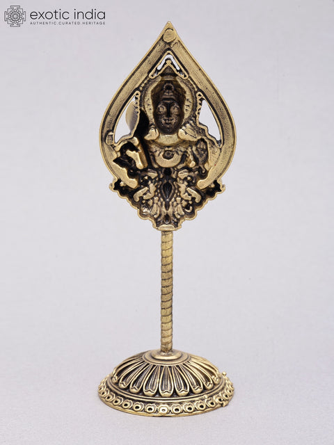 6" Small Superfine Lord Karttikeya (Murugan) Vel in Brass