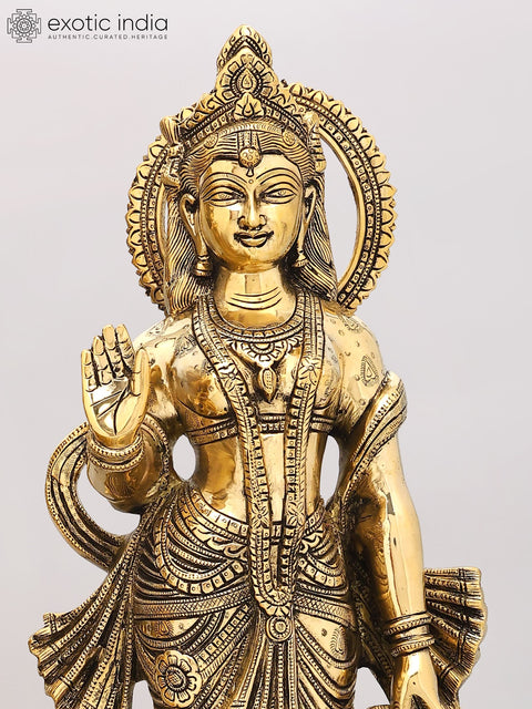 25" Divine Pair of Radha Krishna | Brass Statues