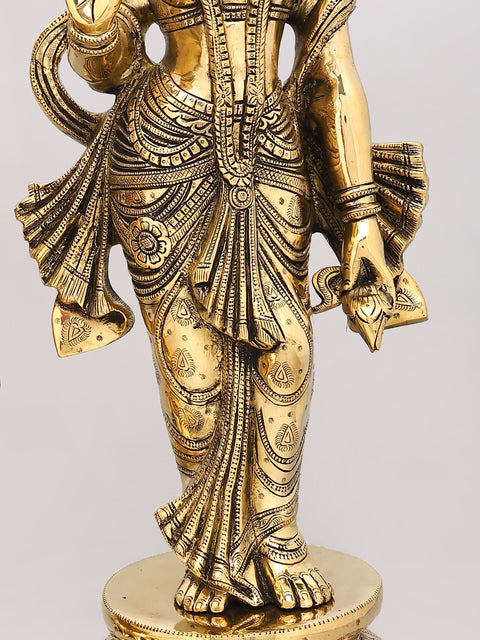 25" Divine Pair of Radha Krishna | Brass Statues