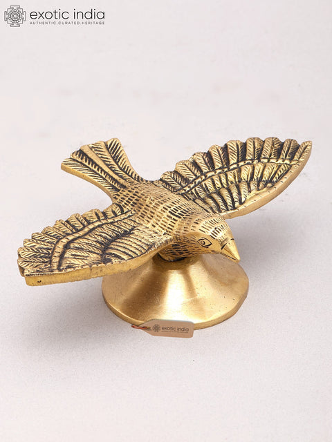 6" Small Bird Figurine | Brass Statue | Home Decor