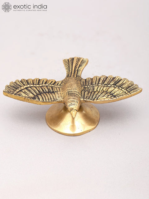 6" Small Bird Figurine | Brass Statue | Home Decor