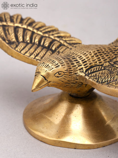 6" Small Bird Figurine | Brass Statue | Home Decor