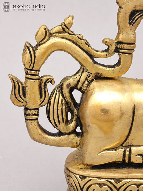7" Designer Nandi Lamp in Brass