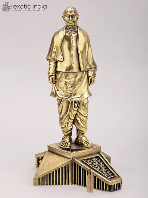 9" Superfine Statue of Unity | Sardar Vallabhbhai Patel Brass Sculpture
