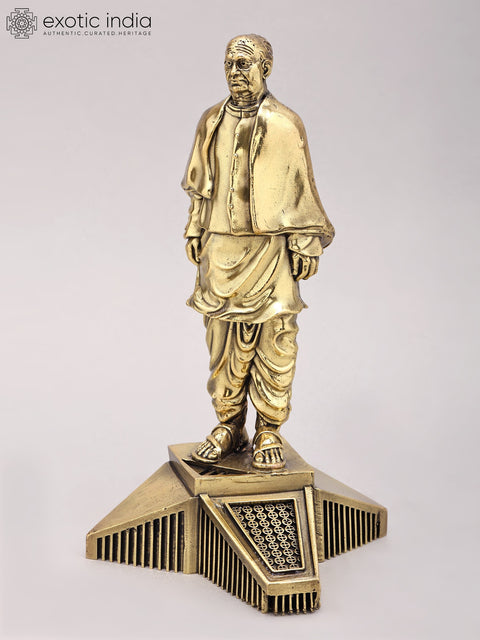 9" Superfine Statue of Unity | Sardar Vallabhbhai Patel Brass Sculpture