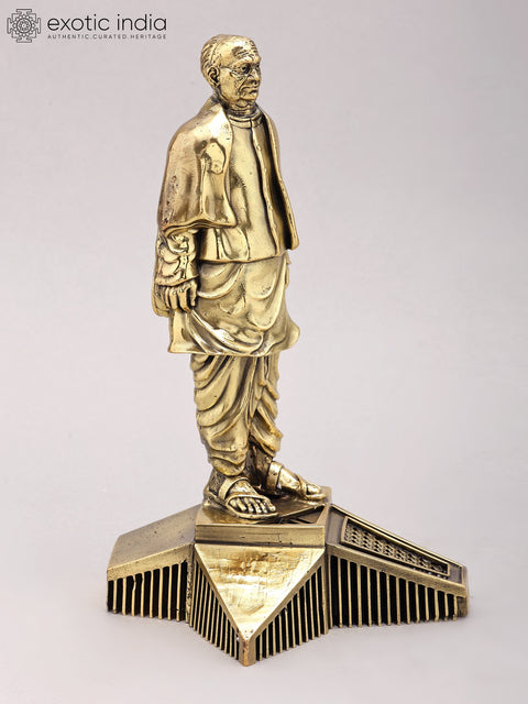 9" Superfine Statue of Unity | Sardar Vallabhbhai Patel Brass Sculpture