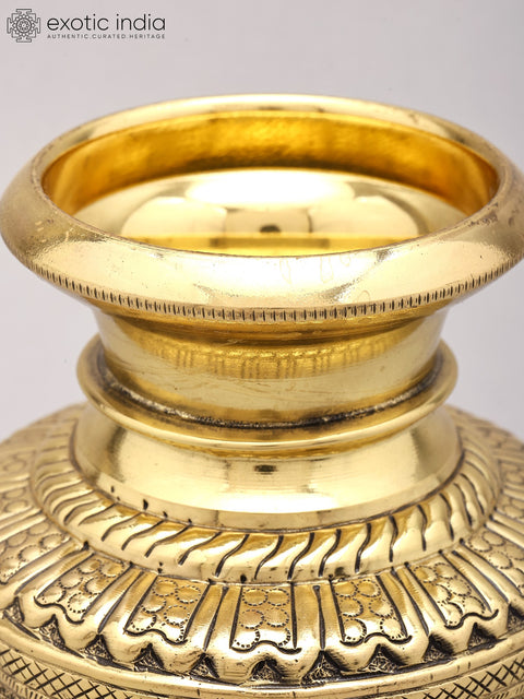 5" Brass Superfine Ashtalakshmi Kalash