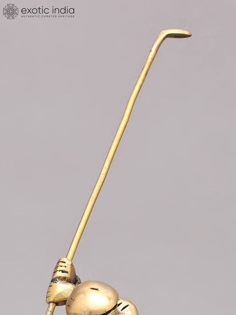 9" Brass Golfer Figurine | Table Decor Statue