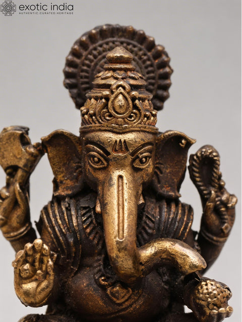 2" Small Blessing Lord Ganesha | Copper Statue