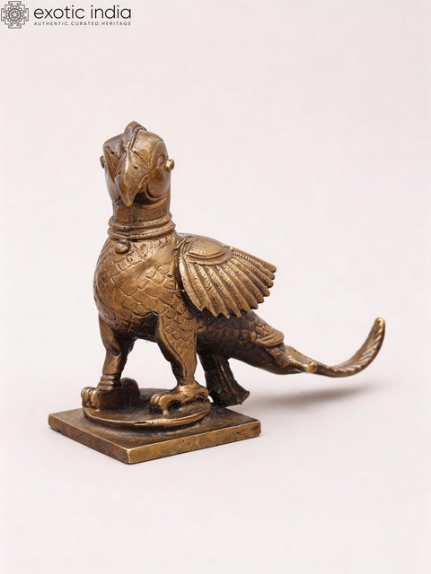3" Small Parrot Figurine | Copper Statue | Table Decor
