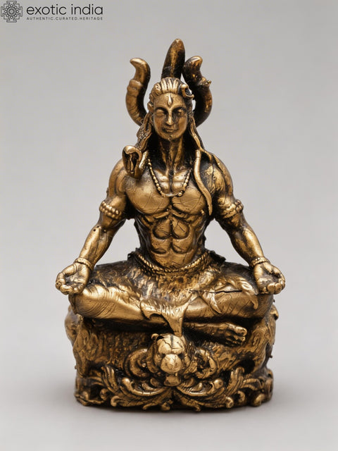 2" Small Mahayogi Shiva | Copper Idol