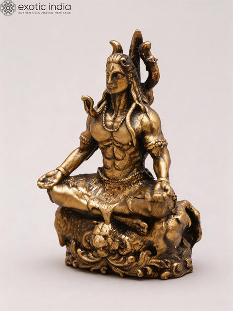 2" Small Mahayogi Shiva | Copper Idol