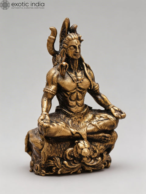 2" Small Mahayogi Shiva | Copper Idol