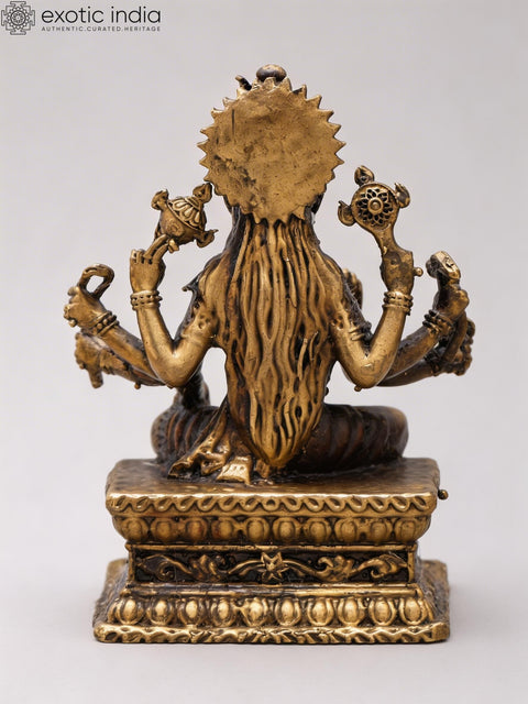 3" Small Eight Armed Goddess Varahi | Copper Idol