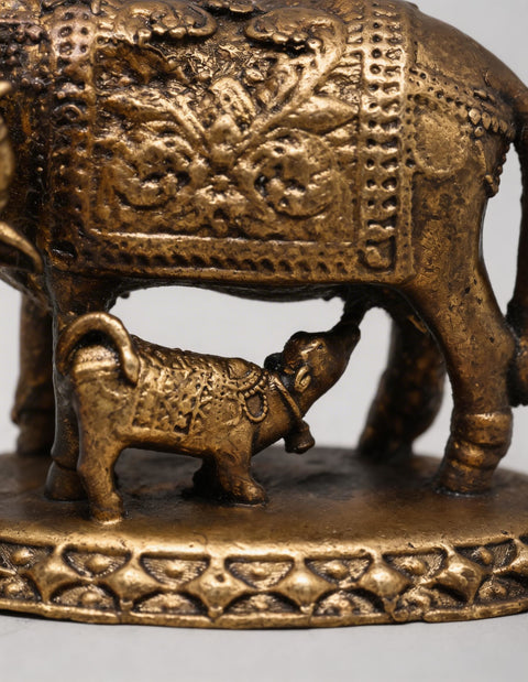 Small Cow and Calf | Copper Statue