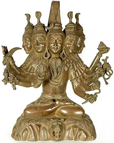 16" Sadashiva In Brass | Handmade | Made In India