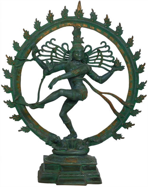 25" Nataraja Handmade Brass Statue for Home Decor