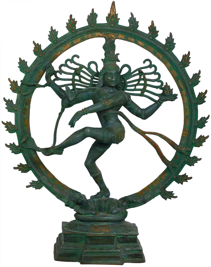 25" Nataraja Handmade Brass Statue for Home Decor