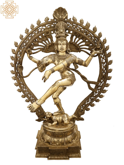 54" Nataraja Handmade Brass Statue for Home Decor