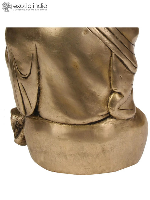 7" Laughing Buddha In Brass | Handmade | Made In India