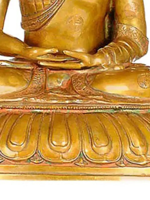 Large Size Meditating Buddha (Tibetan Buddhist Deity) In Brass | Handmade | Made In India