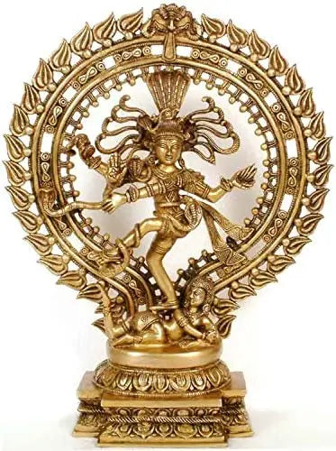 19" Nataraja Handmade Brass Statue for Home Decor