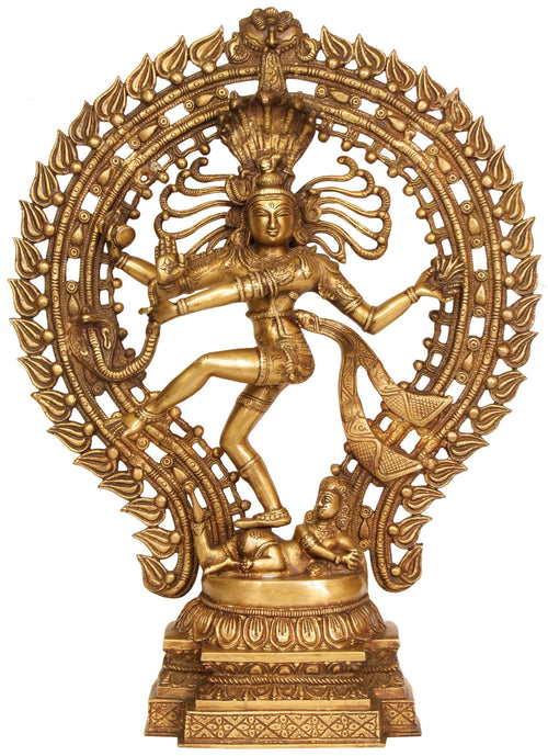 22" Handmade Shiva Nataraja Brass Statue