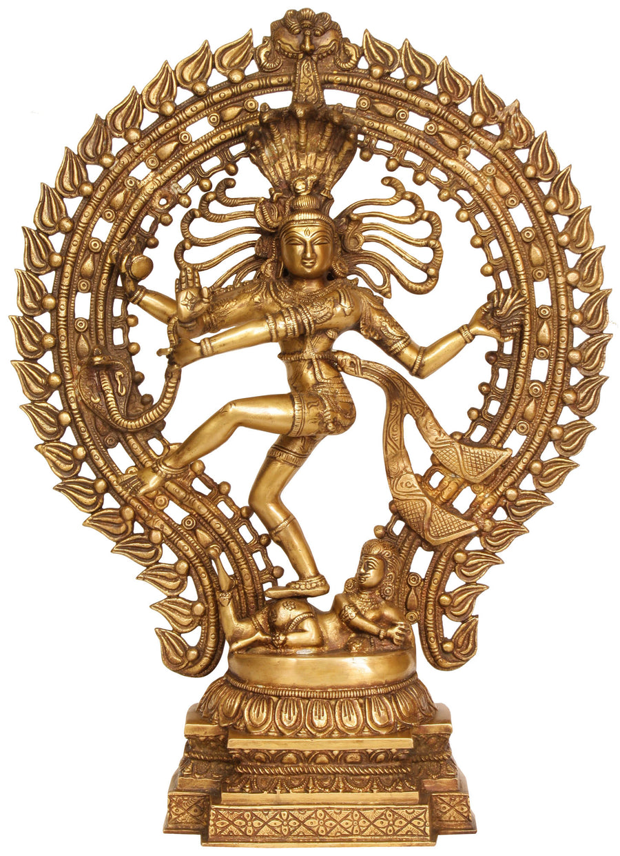 22" Handmade Shiva Nataraja Brass Statue