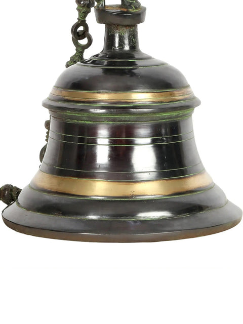 20" Large Size Auspicious Ganesha-Bell In Brass | Handmade | Made In India
