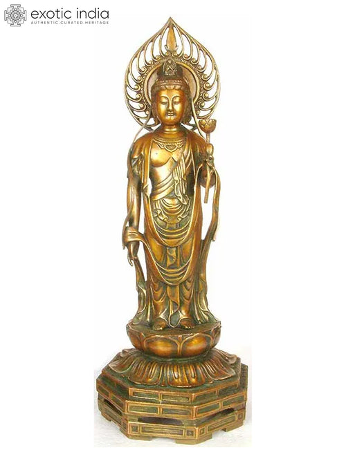 2" Japanese Buddha Handmade Brass Statue