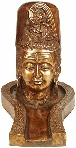 24" Large Mukhalingam Brass Statue Handmade Home Decor