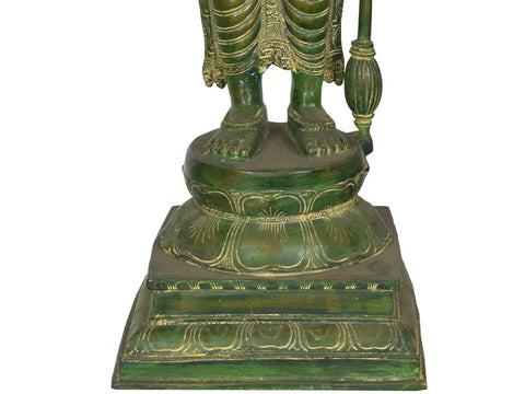 37" Large Lord Vishnu Statue in Brass | Handmade | Made in India