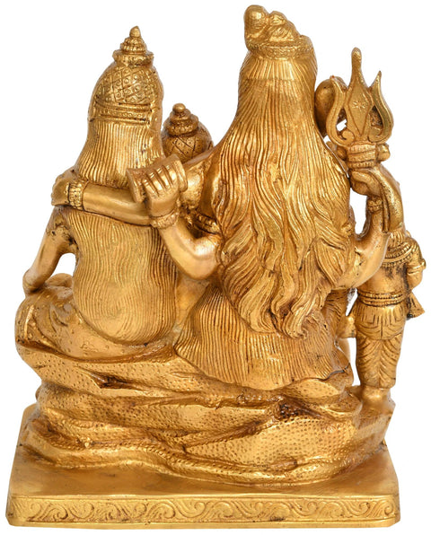 8" Shiva Parivar In Brass | Handmade | Made In India
