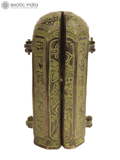 8" Compact Seated Buddha Precinct in Brass | Handmade | Made in India