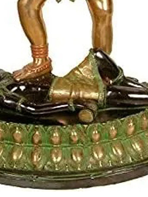 42" Large Size Goddess Kali Brass Statue | Handmade | Made in India