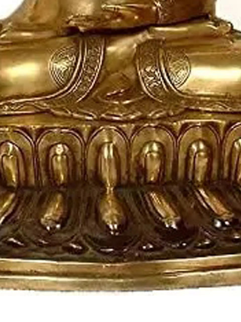22" Large Size The Buddha Blesses In Brass | Handmade | Made In India