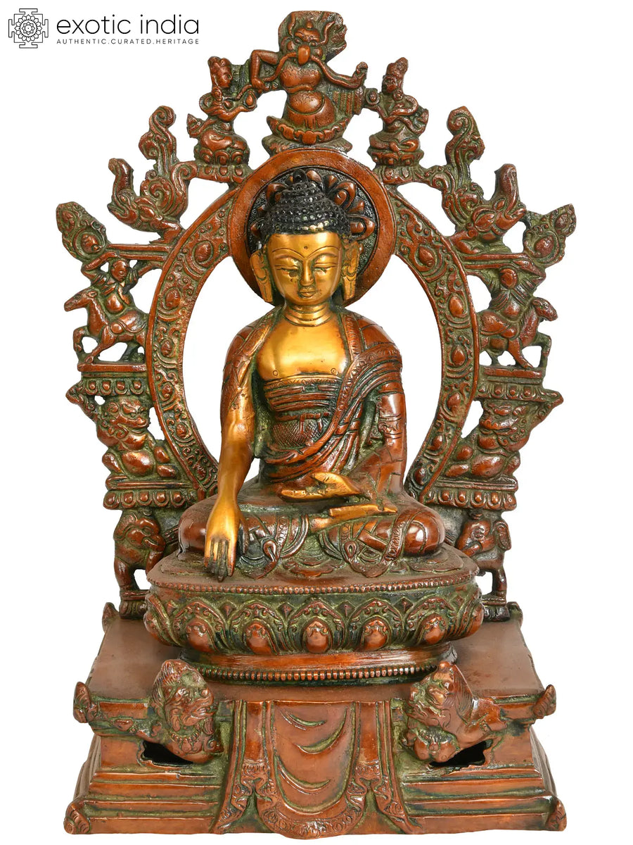 10" Six Perfections of Buddha Handmade Brass Statue