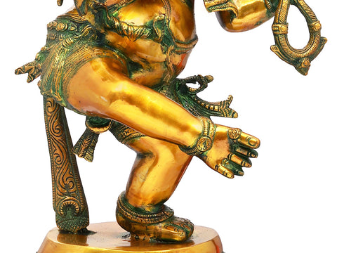 25" Dancing Ganesha In Brass | Handmade | Made In India