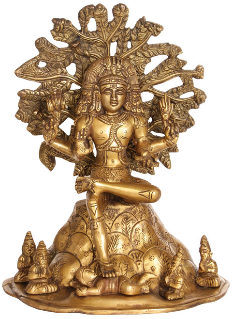 11" Dakshinamurti Shiva In Brass