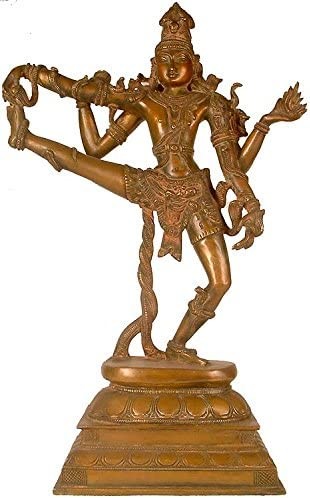 18" Dancing Shiva Brass Statue Handmade
