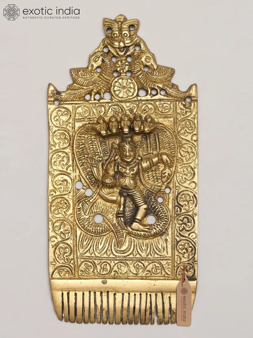 Shiva Purifying Sense Organs Brass Sculpture