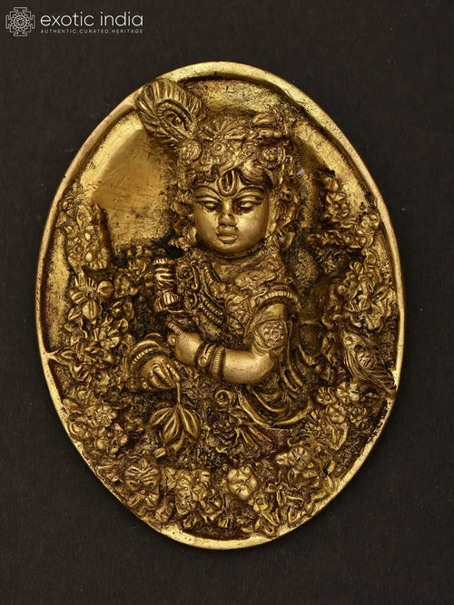 Kanhaiya Brass Wall Hanging for Home Decor