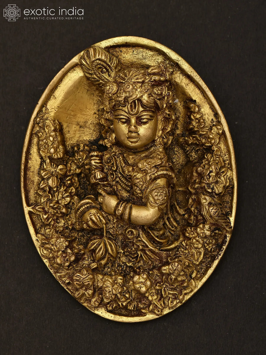Kanhaiya Brass Wall Hanging for Home Decor