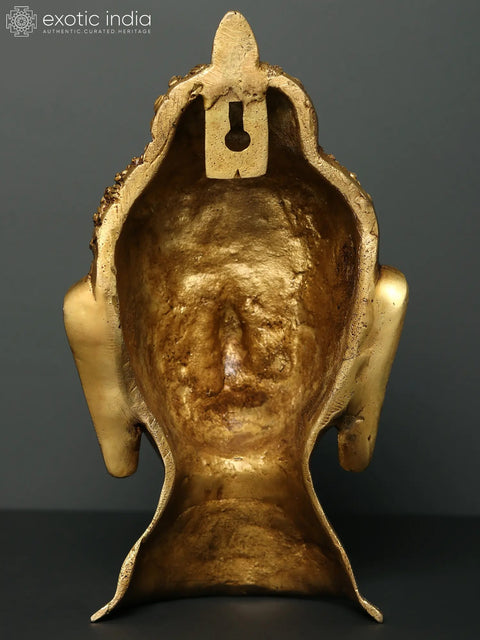 11" Brass Buddha Head (Wall Hanging Mask)