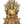 11" Crowned Buddha Seated on Six-Ornament throne of Enlightenment In Brass | Handmade | Made In India