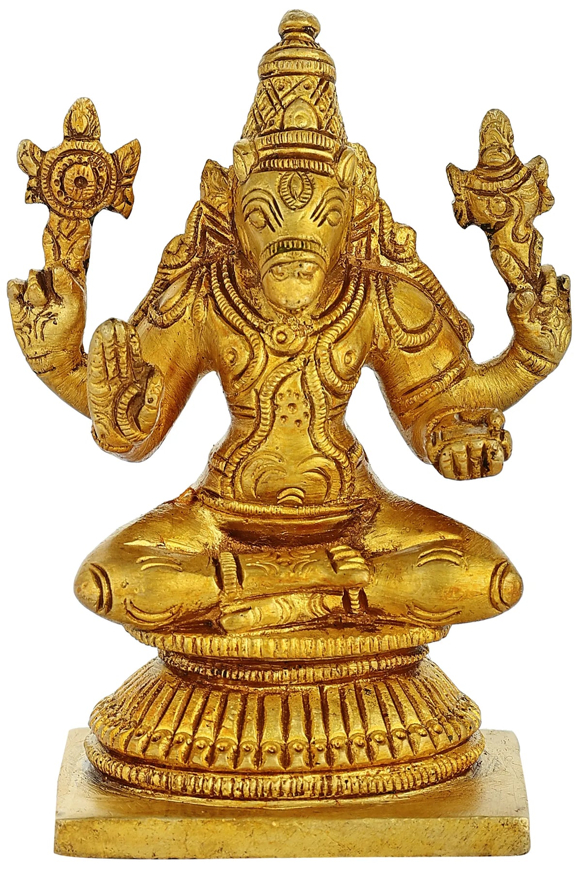 3" Small Goddess Varahi Brass Idol | Hindu Goddess Statue