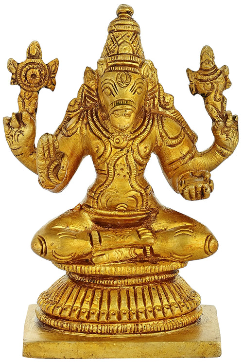 3" Goddess Varahi Handmade Brass Idol for Pooja