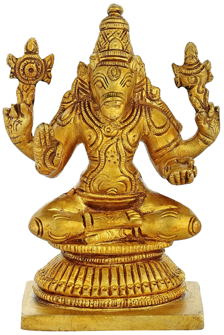 3" Goddess Varahi Handmade Brass Idol for Pooja