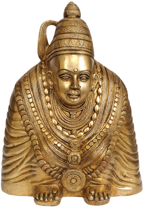 13" Goddess Manasa Devi Handmade Brass Statue for Pooja