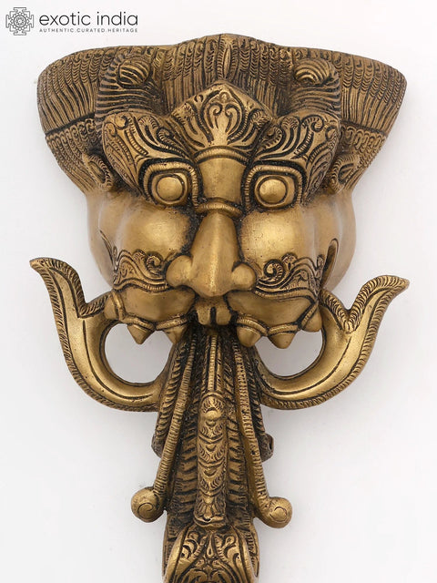 Brass Kirtimukha Hanging Bell | Handmade | Made In India